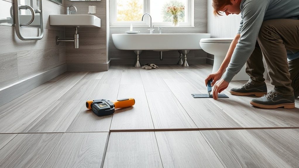 Bathroom Flooring Installation in Strawberry Hill