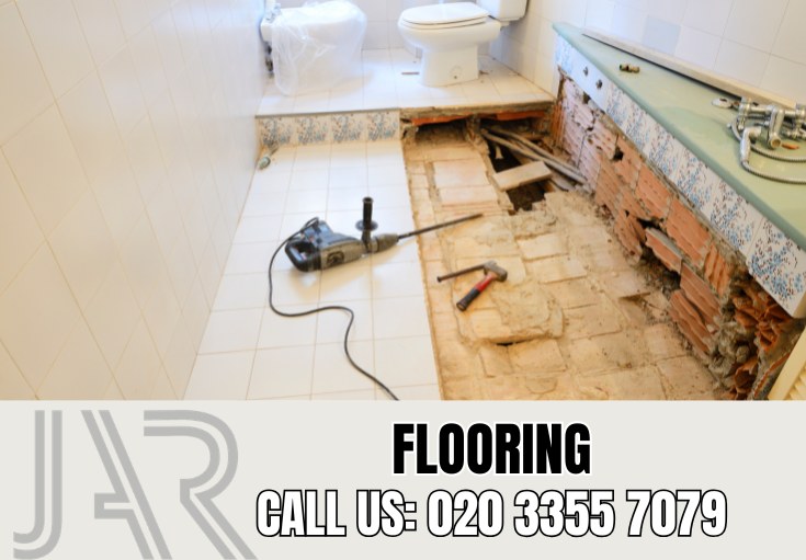 Bathroom Flooring Installation by Strawberryhill Bathroom Fitters