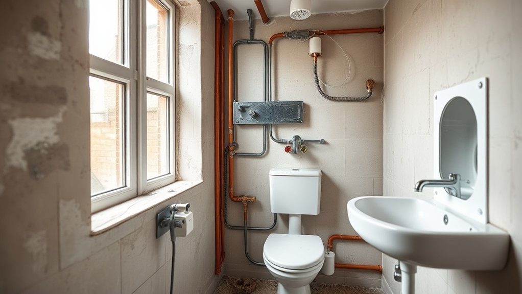 Bathroom Plumbing and Electrics in Strawberry Hill